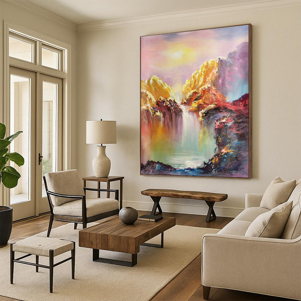 Handmade Large Abstract Painting for Office & Hallway DLZ1286