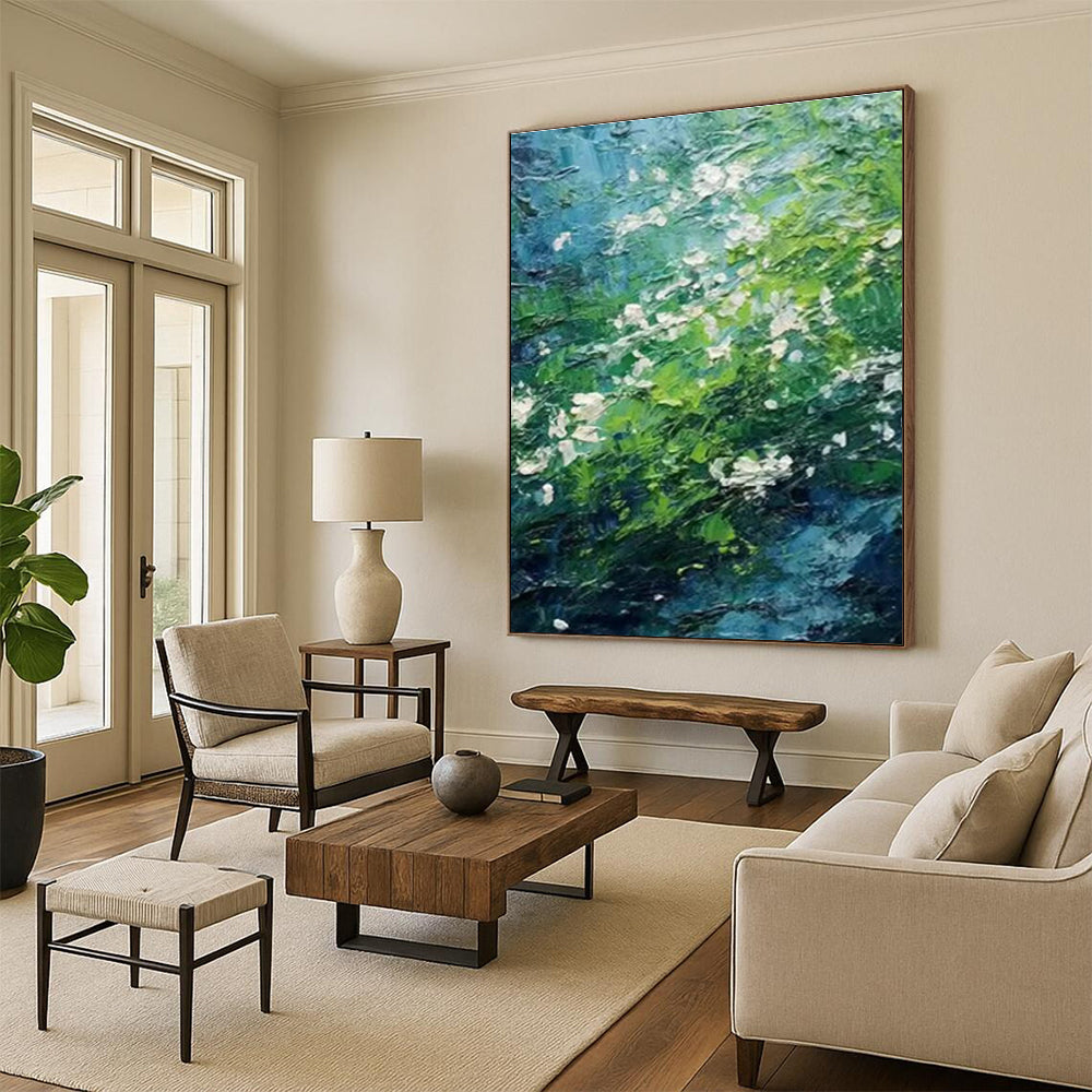 Hand - Painted Abstract Wall Murals for Bedroom & Dining Room DLZ1411