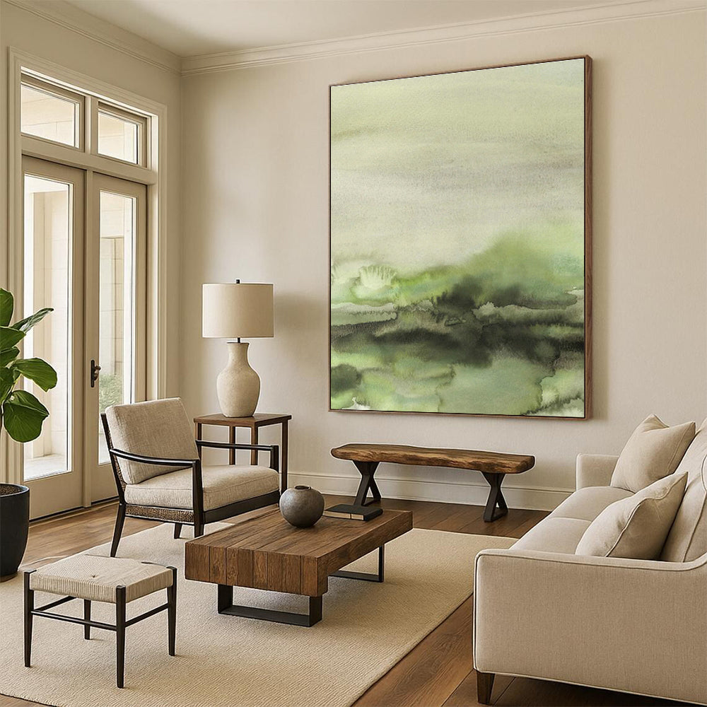 Hand - Painted Abstract Murals for Hallway and Cottage Entryway DLZ0521