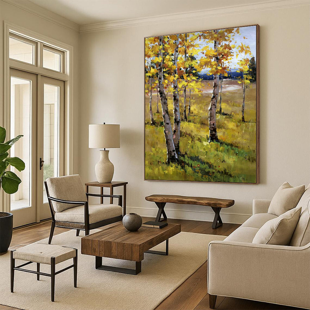 Oversized Handmade Abstract Art for Cottage Living Room & Bedroom DLZ1291