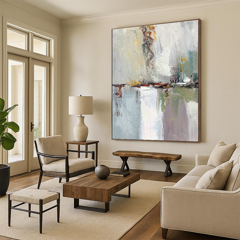 Colossal Custom Abstract Paintings for Bedroom Dressing Chambers & Office Reception Lobbies DLZ0611