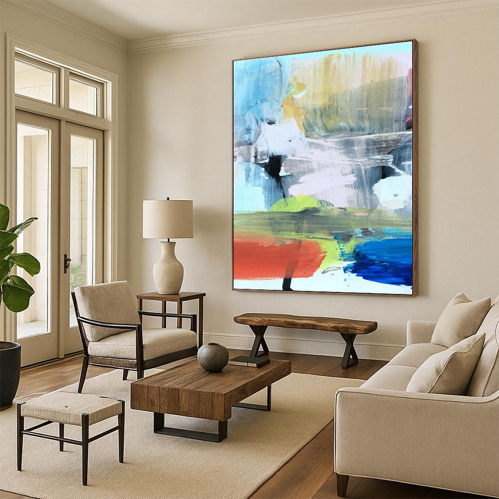 Colorful Abstract Blend Painting ADGE245