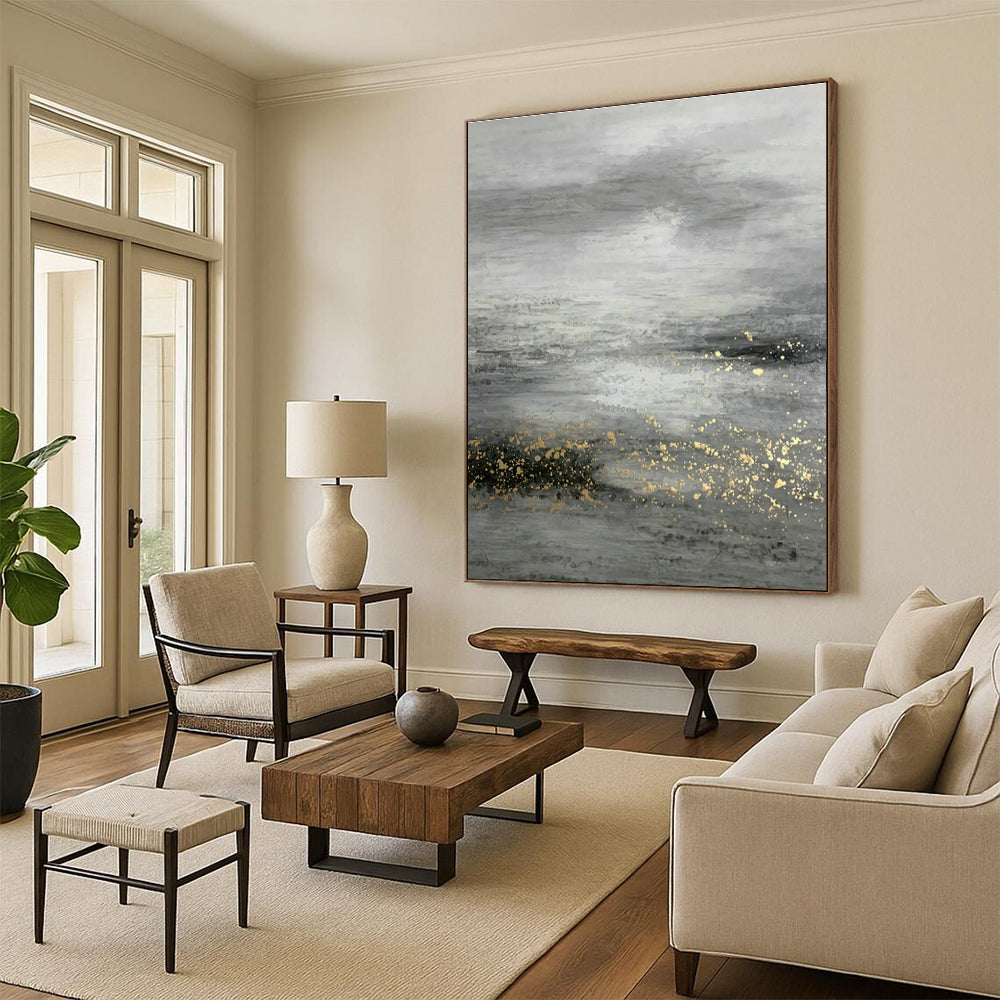 Massive Custom Abstract Canvases for Entryway and Cottage Dining Room DLZ0534