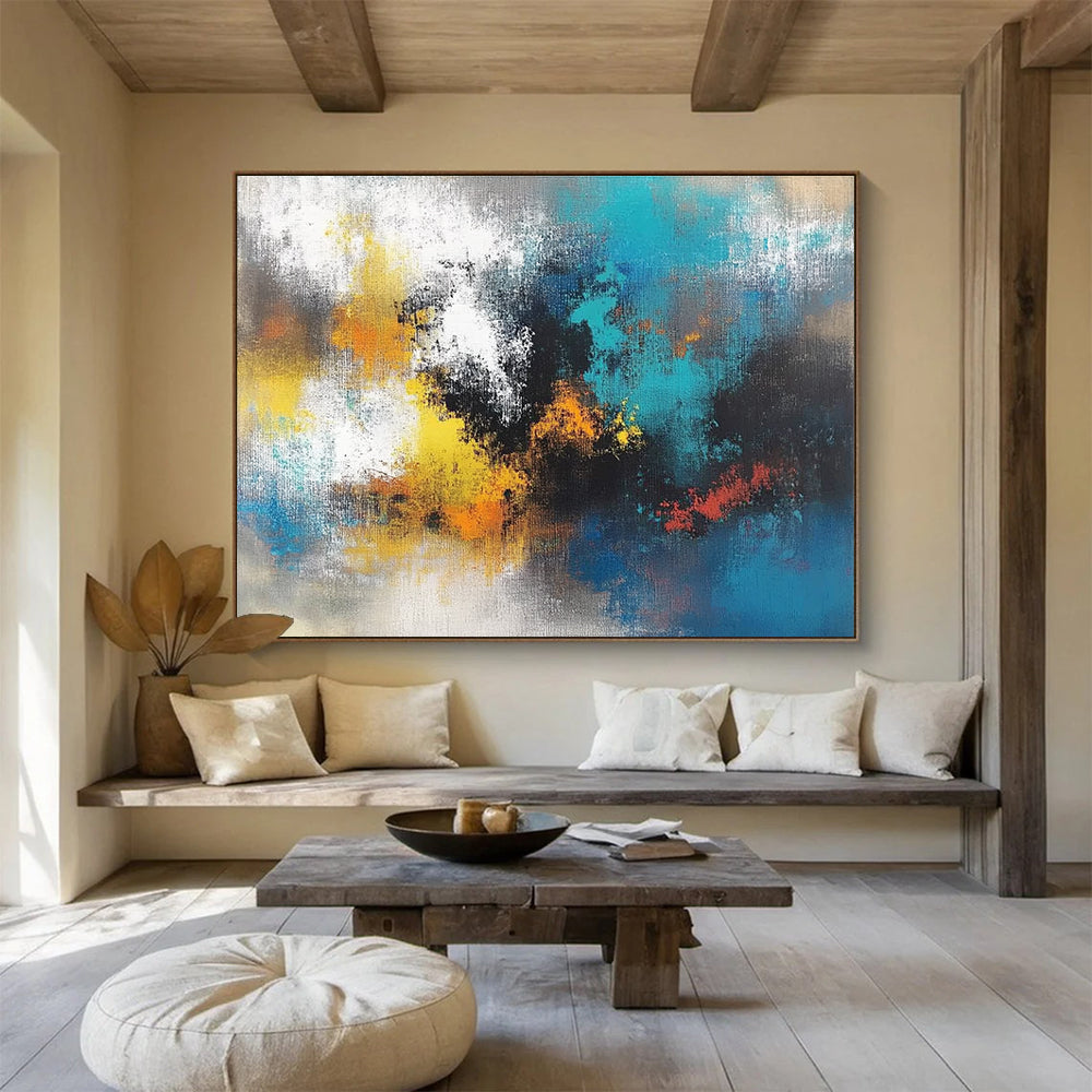 Colorful Abstract Blend - Expressive Modern Abstract Painting DYP001