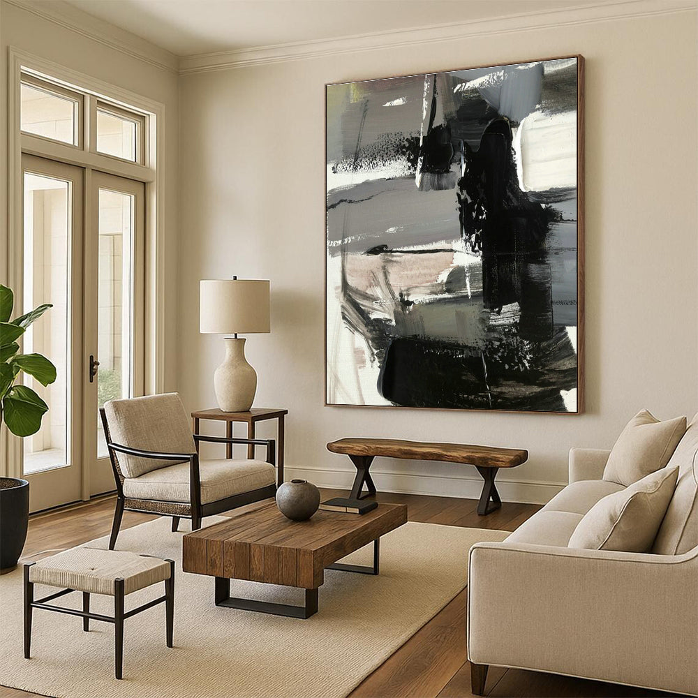 Colossal Extended Custom Abstract Painting for Bedroom & Cottage Hallway DLZ1270