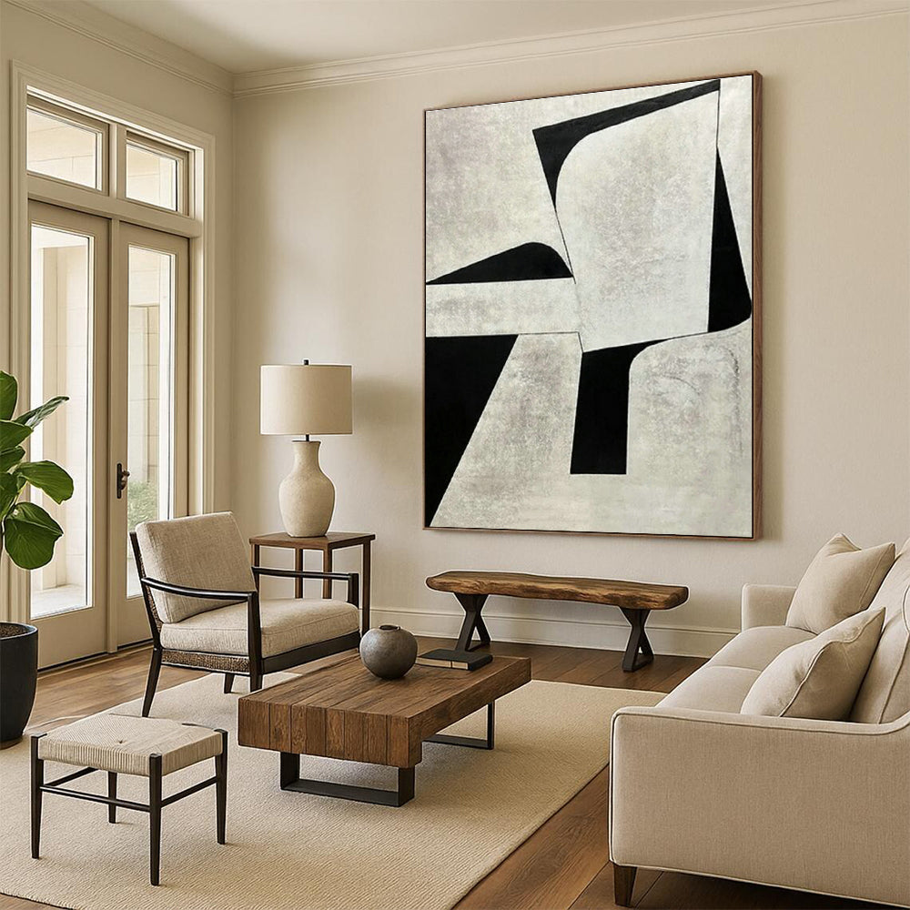 Hand - Crafted Oversized Abstract Canvas for Bedroom & Cottage Dining Room DLZ1135