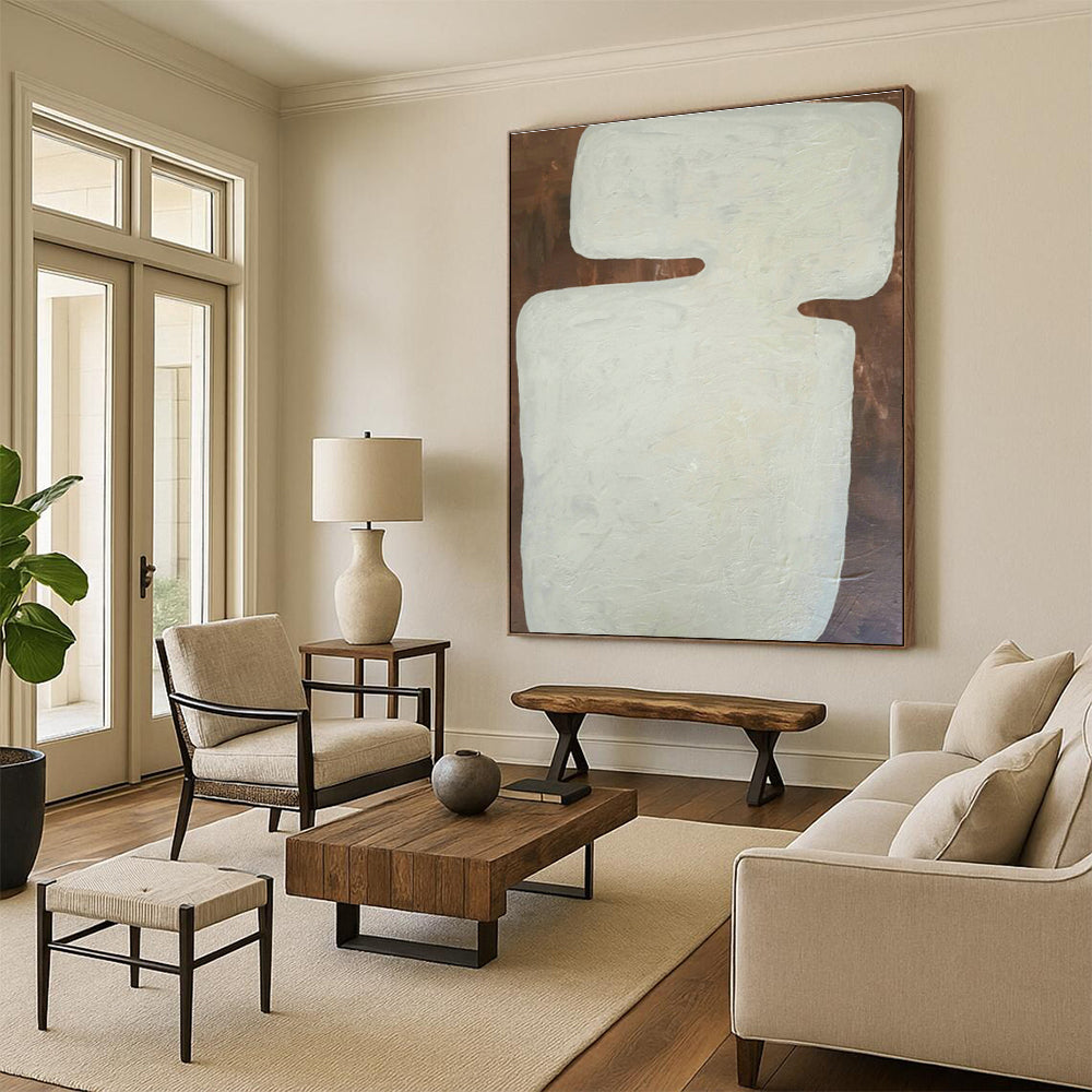 Expansive Custom Abstract Wall Hanging for Dining Room & Entryway DLZ1089