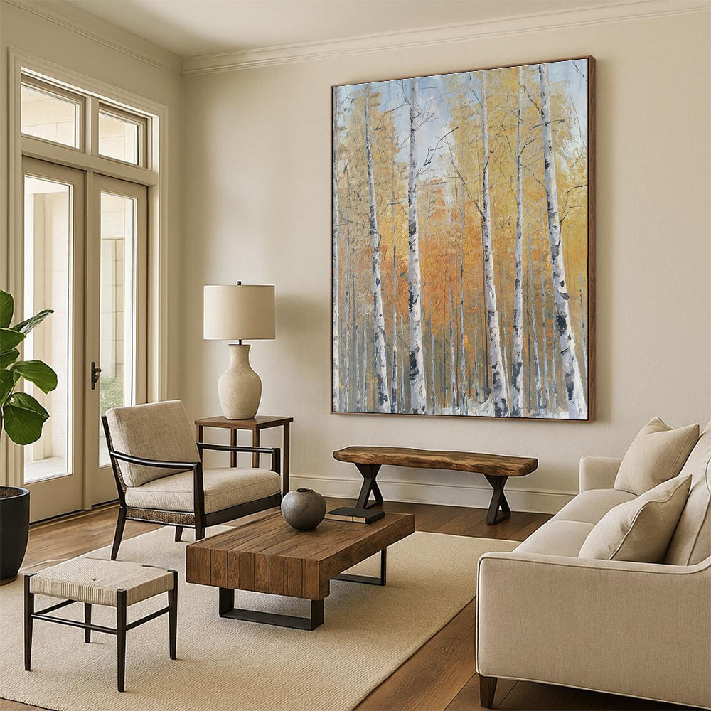 Custom Hand-Painted Abstract Art for Living Room & Office DLZ1306
