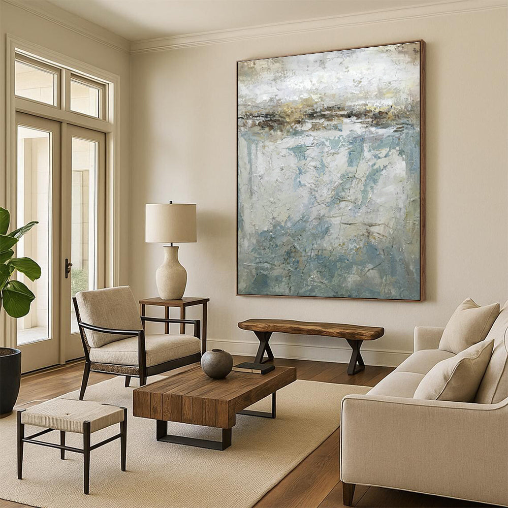 Massive Abstract Hand - Painted Art for Dining Room & Entryway DLZ0561