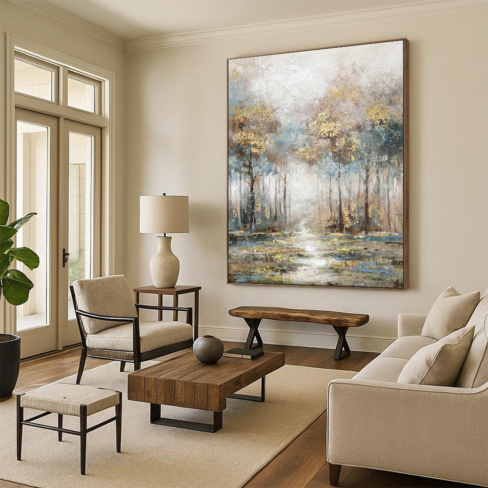 Humongous Made - to - Design Handmade Abstract Painting for Living Room & Office DLZ2133