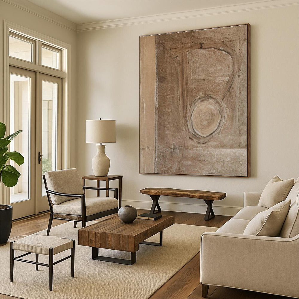 Monumental Custom - Crafted Masterpiece Handmade Abstract Canvas for Hallway & Entryway DLZ2116