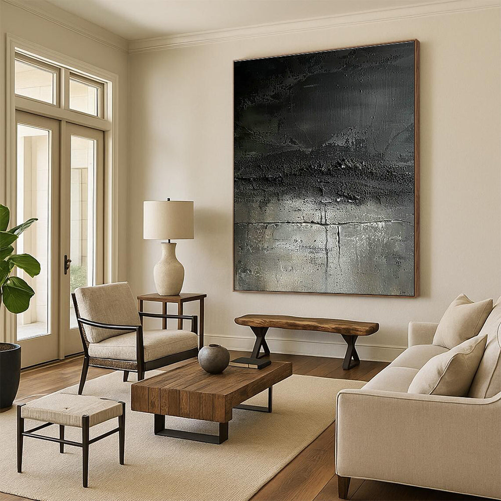 Original Handmade Abstract Canvas for Dining Room Serving Tray Rack Wall & Entryway Scarf Hanging Wall DLZ1745
