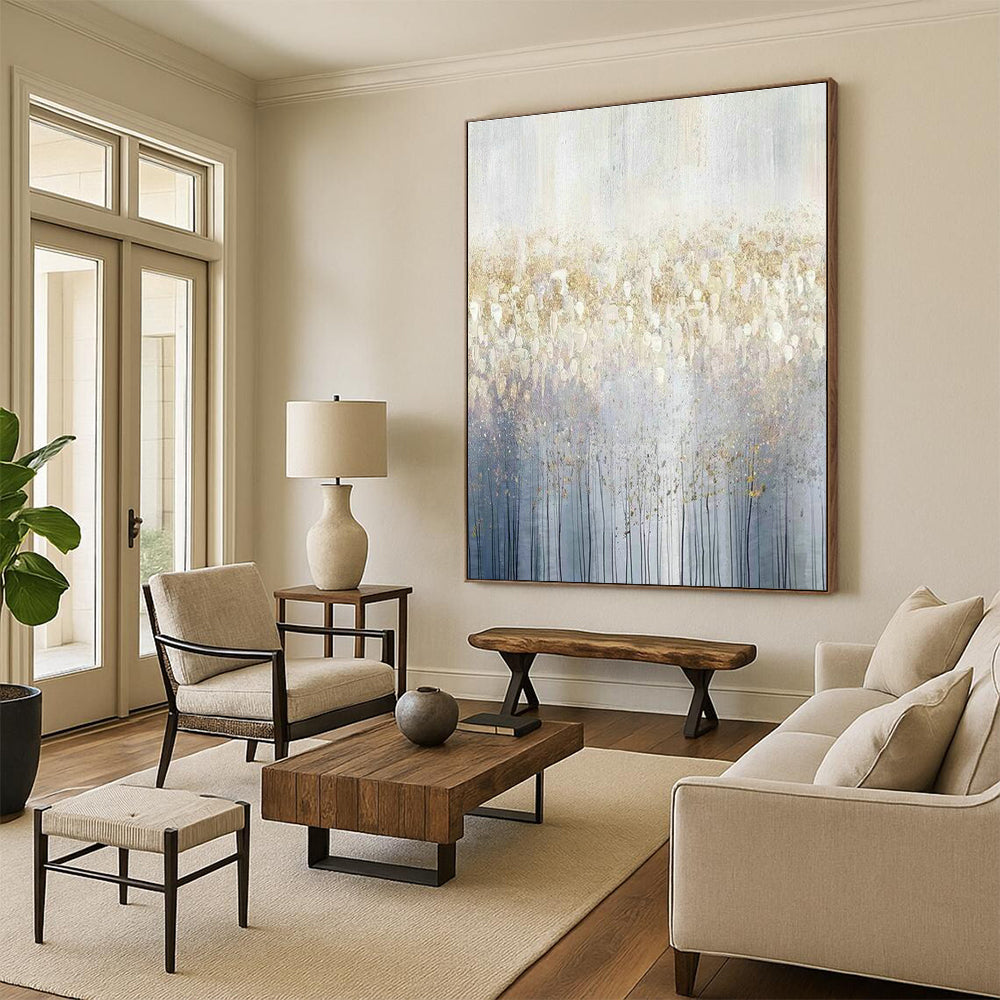 Oversized Abstract Paintings for Living Room Home Theater Projector Screens & Office Copy Machine Control Panels DLZ0930