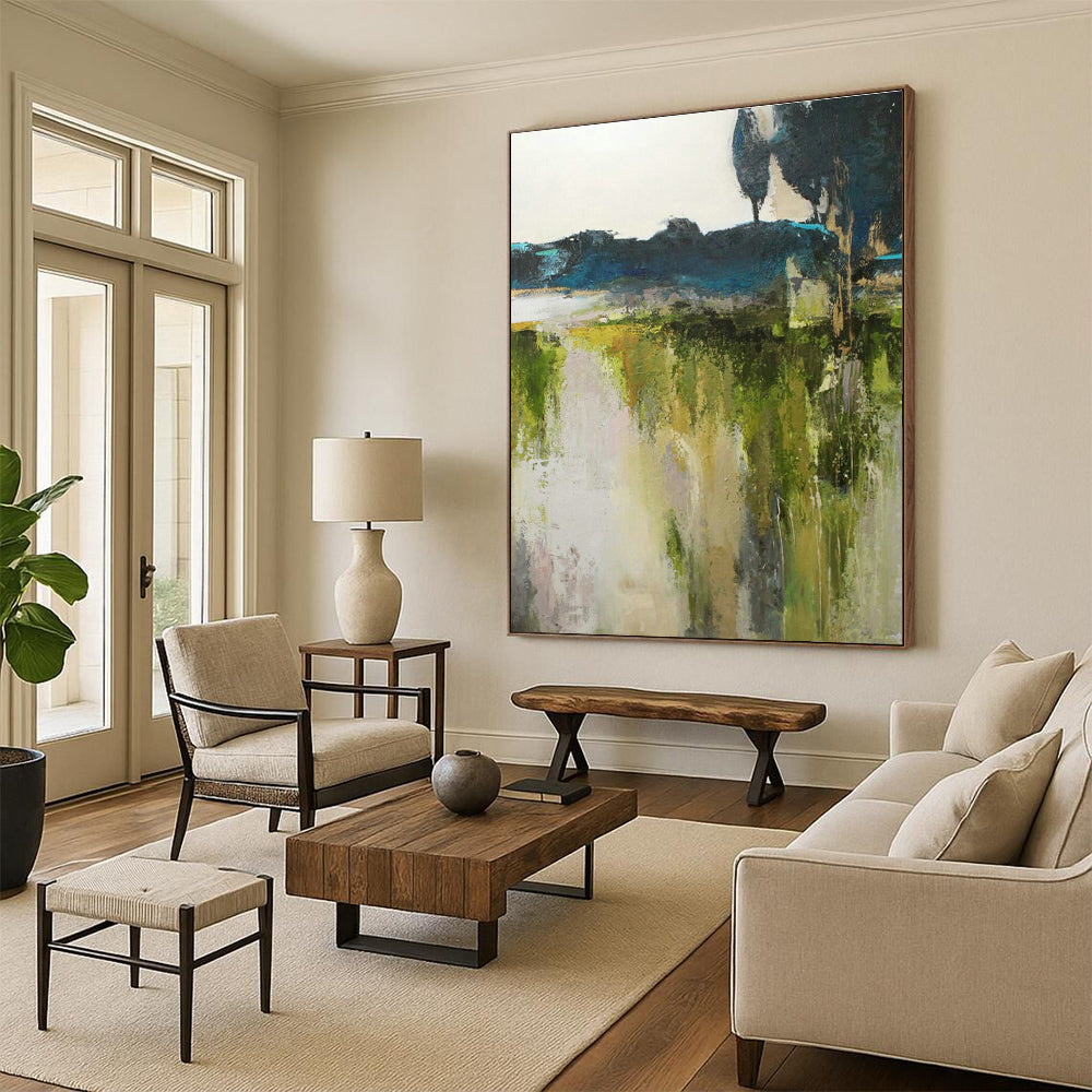 Colossal Bespoke Abstract Canvas Painting for Office & Bedroom DLZ1029
