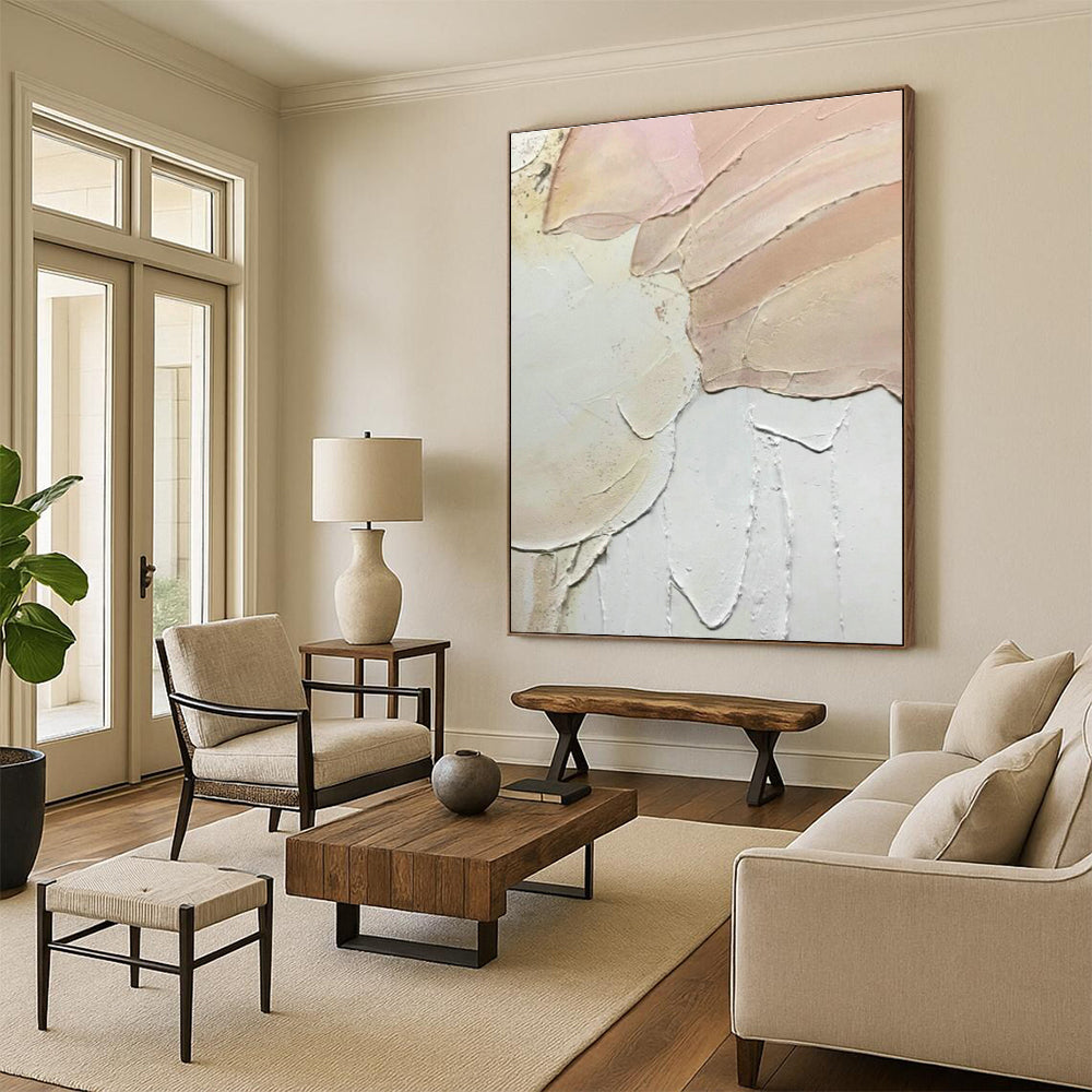 Mammoth - Format Hand - Painted Abstract Murals for Bedroom Fireplace Mantels & Office Break Rooms with Kitchenettes DLZ0622