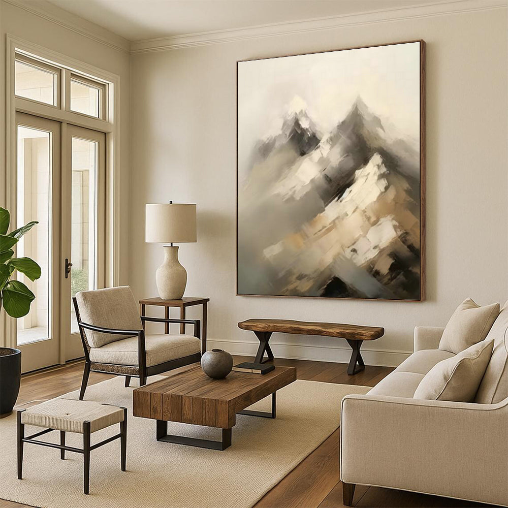 Hand - Painted Abstract Murals for Hallway Picture Ledge Displays & Entryway Doggy Corners DLZ0840