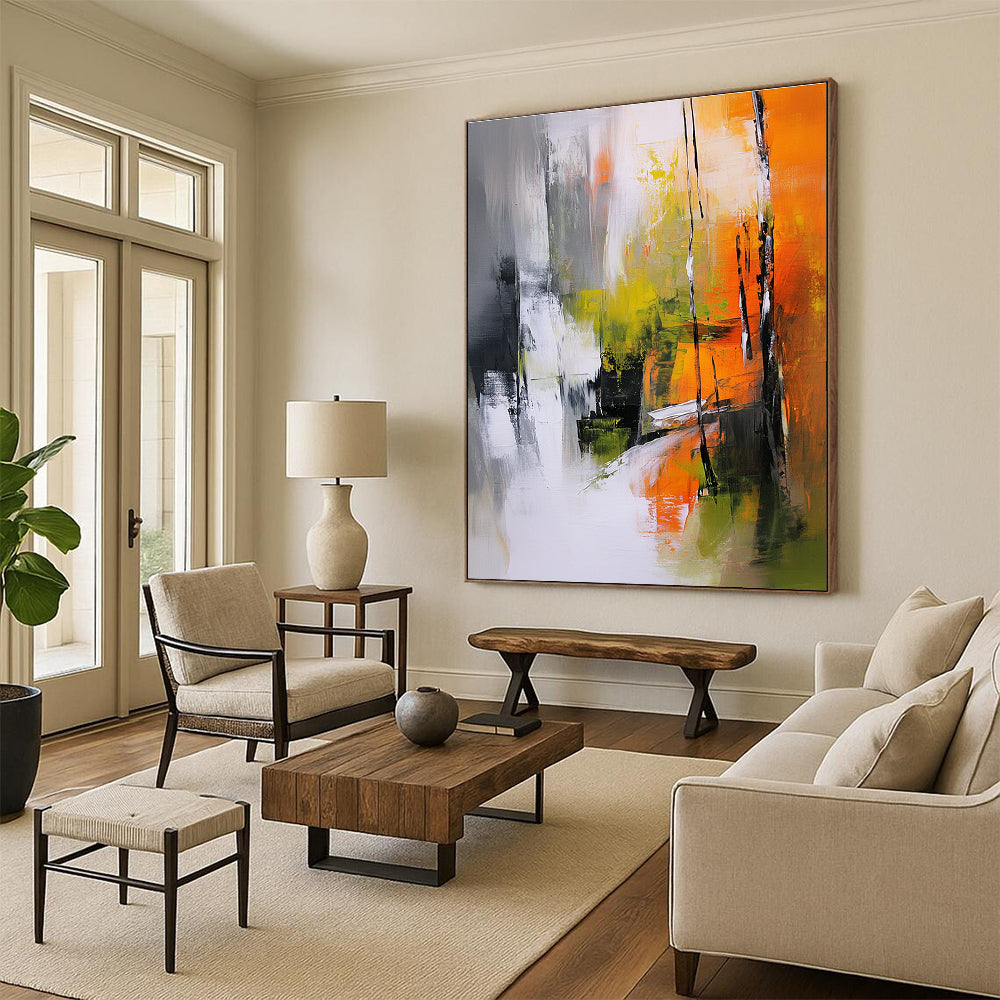 Colorful Forest Abstract Painting with Vivid Impressions GER808