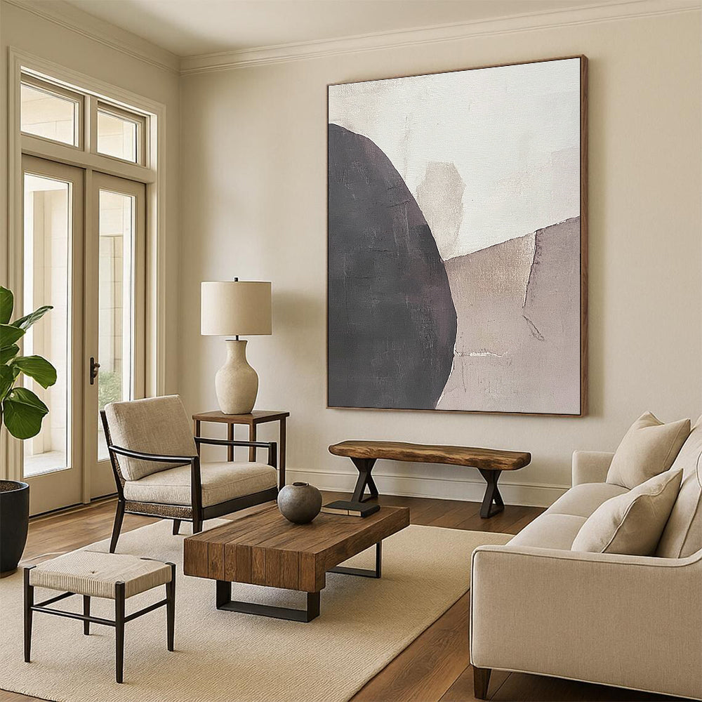 Gray Beige Abstract Forms GER846