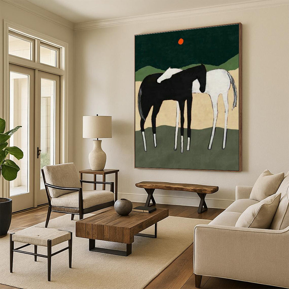 Handmade Extra - Large Abstract Wall Art Ensemble for Living Room & Dining Room DLZ1419