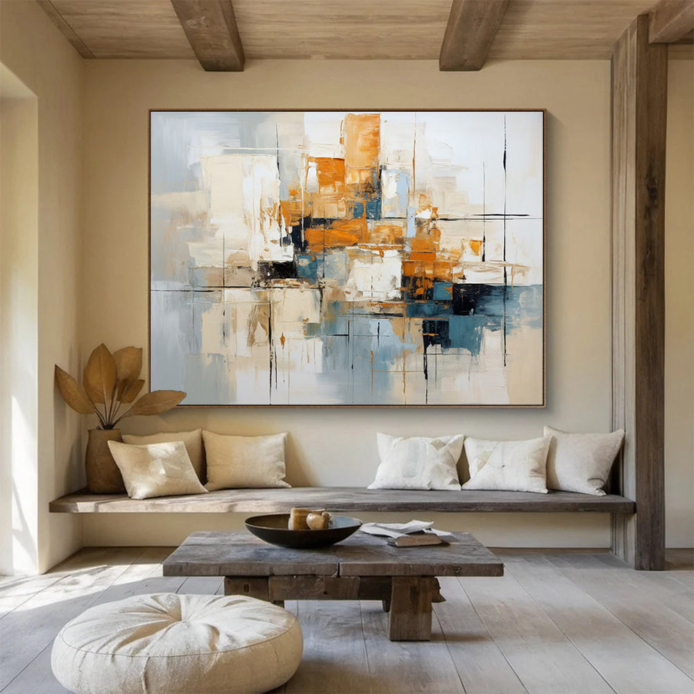 Modern Abstract Cityscape Abstract Painting THY006