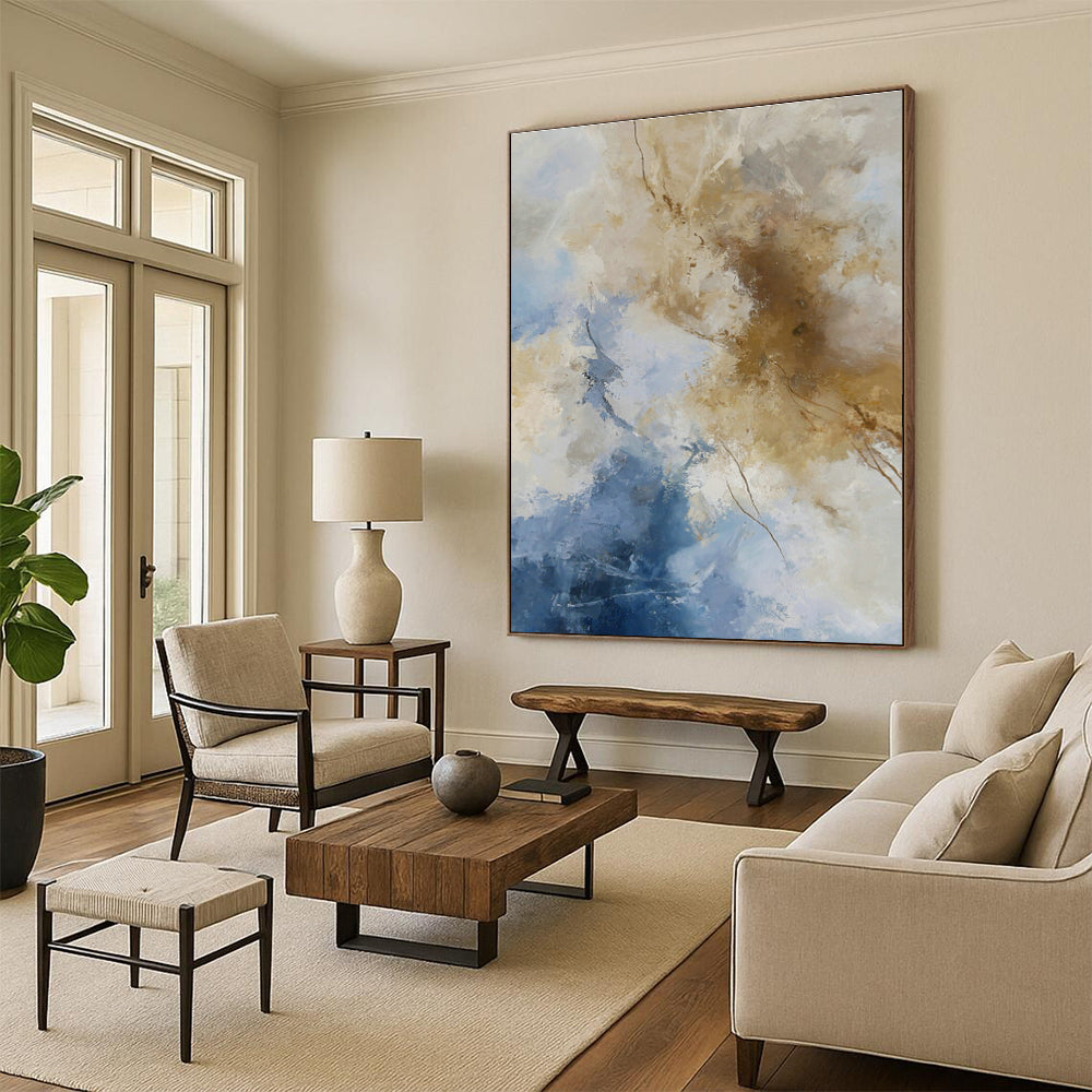 Tremendous Custom Hand - Painted Abstracts for Dining Room Splendor DLZ0402
