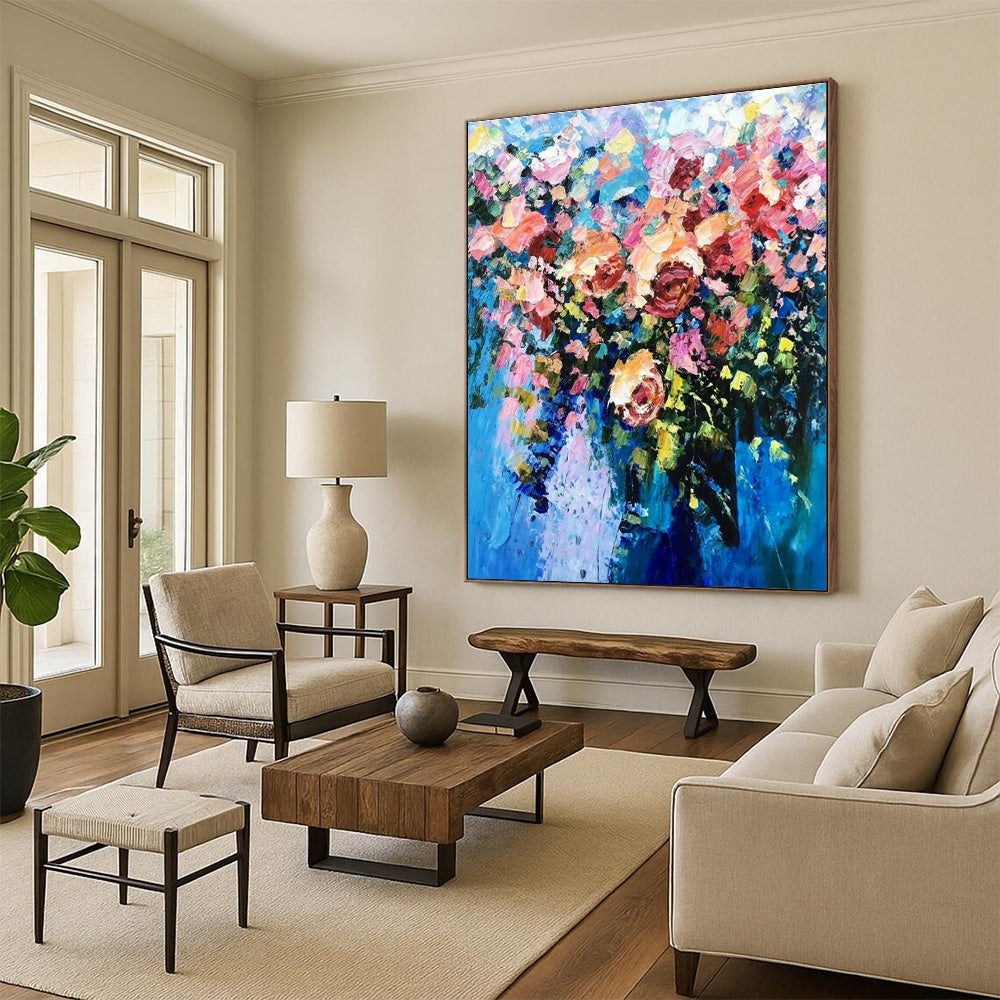 Oversized Custom Handmade Abstract Painting for Entryway & Bedroom DLZ1356