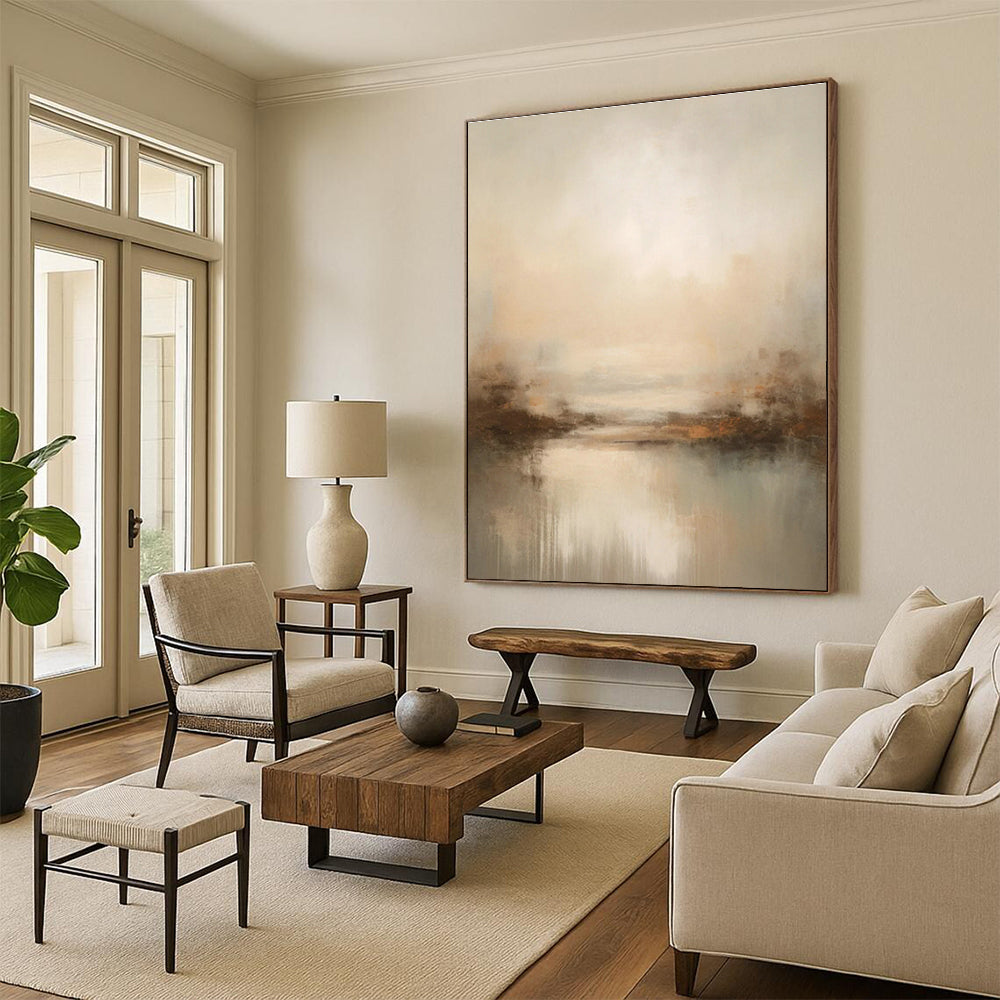 Gargantuan-Sized Tailored Abstract Painting for Living Room & Dining Room DLZ1259