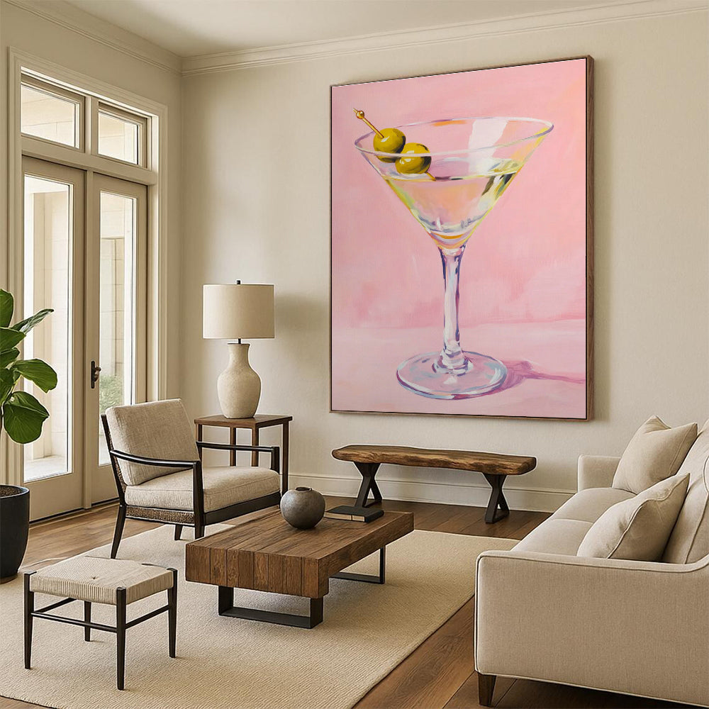 Extra - Large Custom Hand - Painted Abstracts for Living Room & Cottage Dining Room DLZ0656