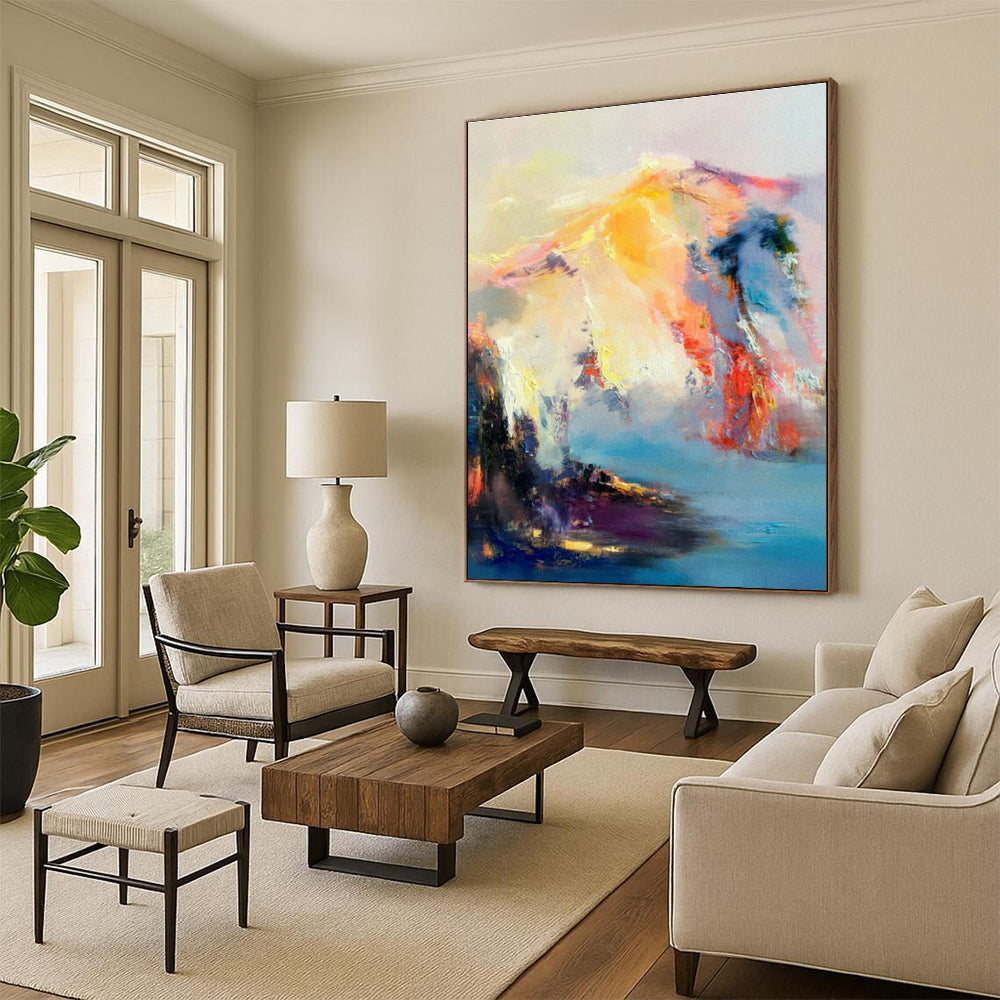 Monumental - Scale Tailored Abstract Painting for Dining Room & Entryway DLZ1068