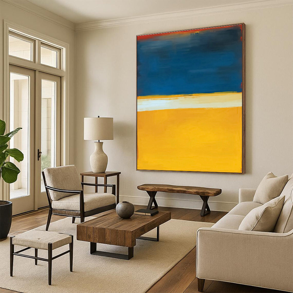 Oversized, Multi - Panel Custom Abstract Art for Bedroom Drama DLZ0451