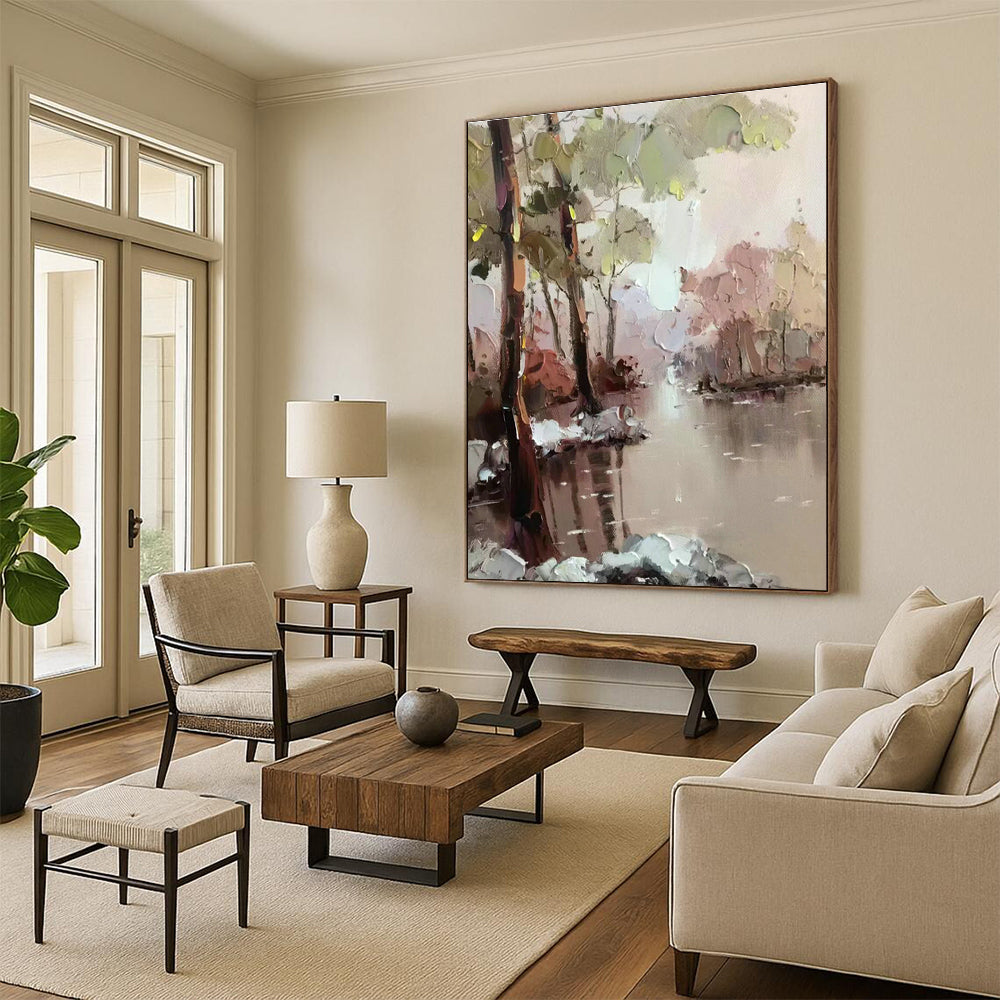 Oversized Handmade Abstract Canvas for Office & Hallway DLZ1303