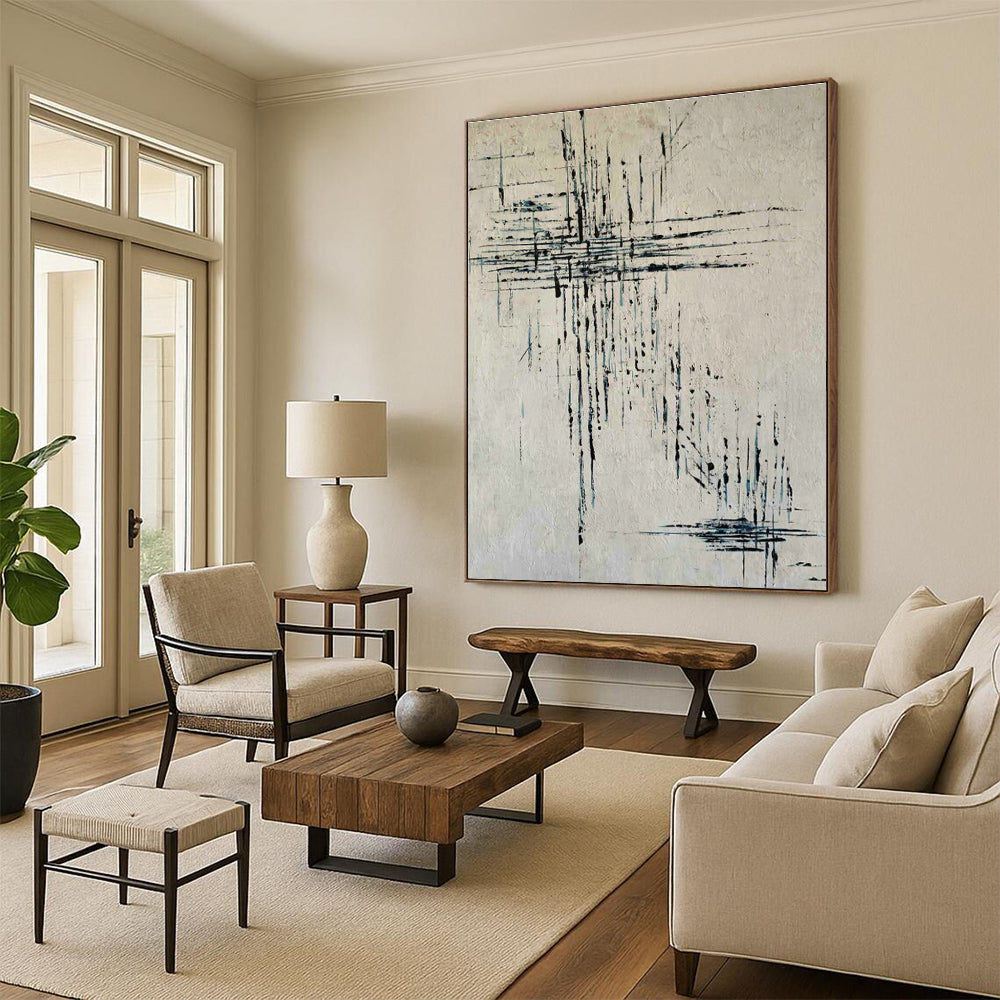 Large - Format Hand - Painted Abstracts for Office and Living Room DLZ0766