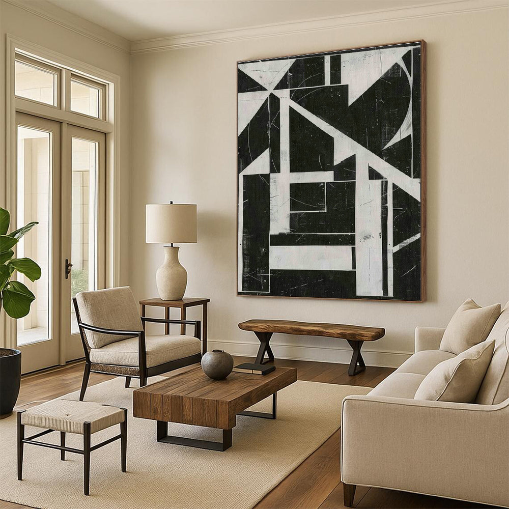 Roomy - Format Custom Hand - Painted Abstracts for Cottage Warmth DLZ0406