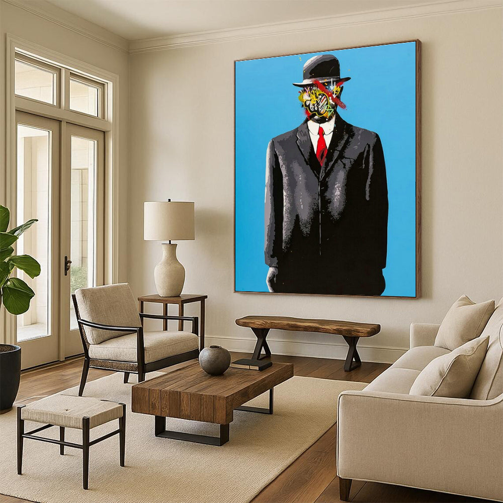 Mammoth Custom-Designed Handmade Abstract Painting for Office & Hallway DLZ2096