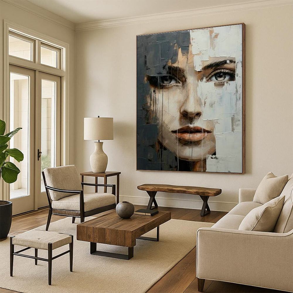 Ginormous Custom - Constructed Hand Painted Abstract Wall Art for Office & Bedroom DLZ2125