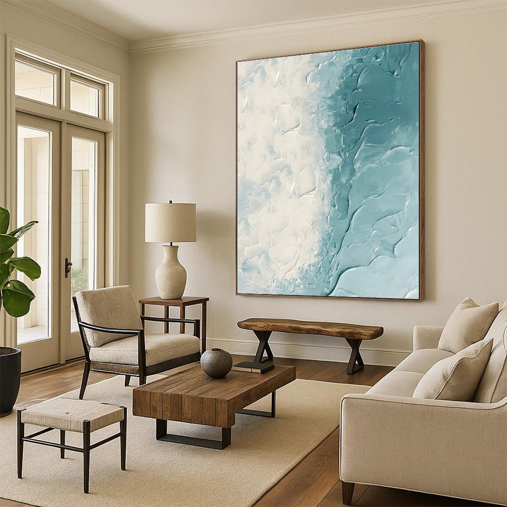 Mega-Scale Hand-Crafted Abstract Canvas for Bedroom & Hallway DLZ1257