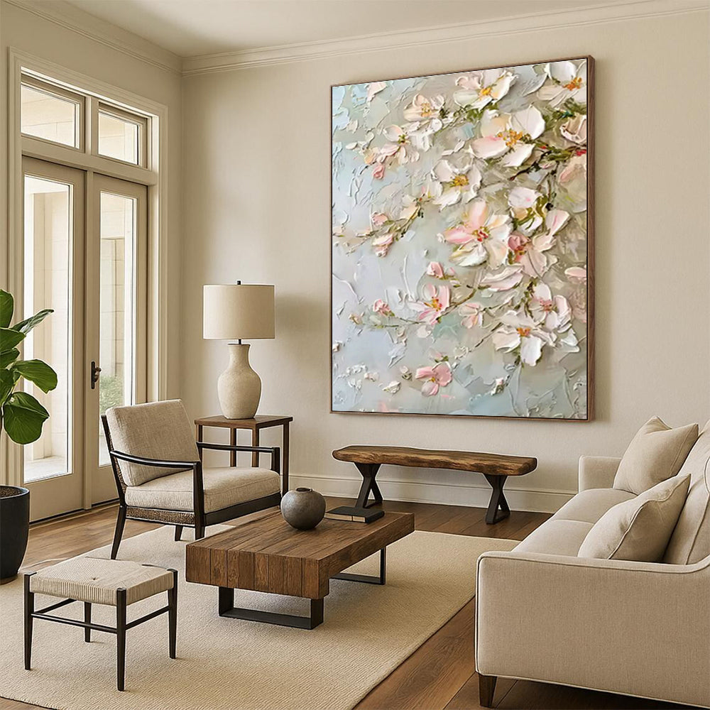 Tremendous - Sized Custom Abstract Canvases for Bedroom Window Seats & Cottage Hallway Storage Benches DLZ0738
