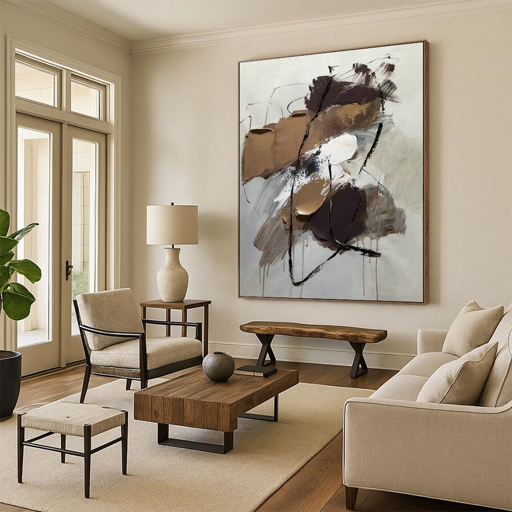Hand-Crafted Abstract Wall Decor for Cottage Living Room & Bedroom DLZ1656