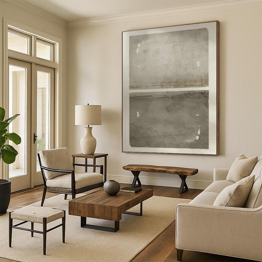 Handmade Large - Format Abstract Triptych for Bedroom & Hallway DLZ1366