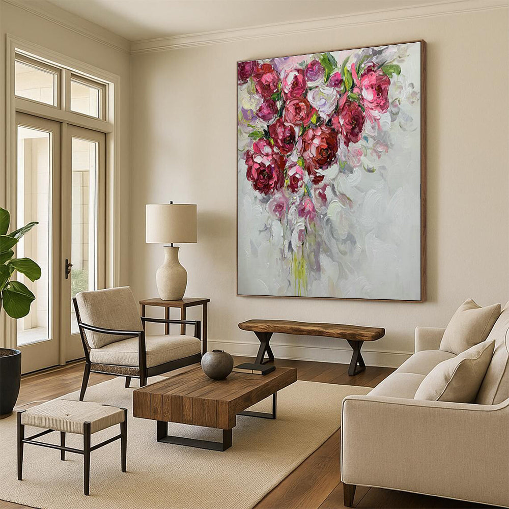 XX - Large Personalized Handmade Abstract Painting for Bedroom and Hallway DLZ2164