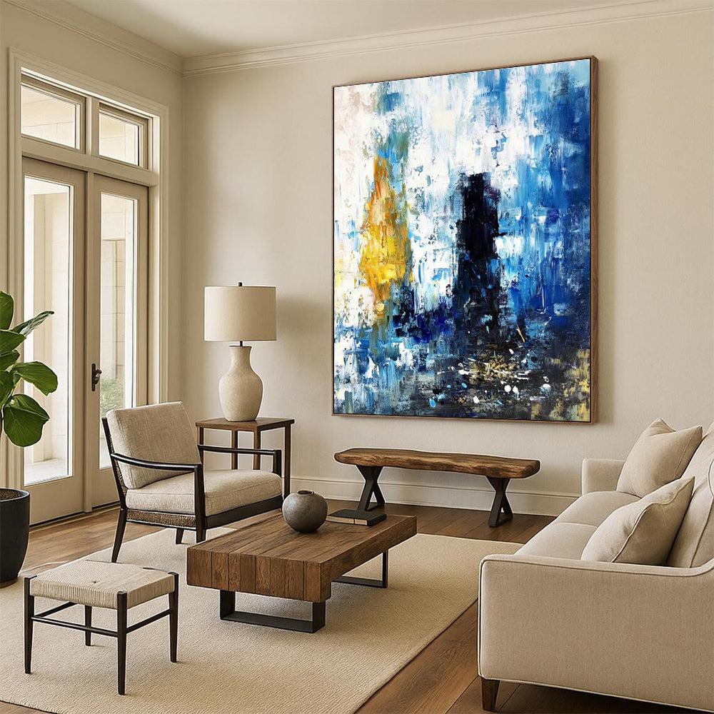 Extra - Vast Hand - Painted Abstract Canvases for Living Room & Entryway Foyers DLZ0573