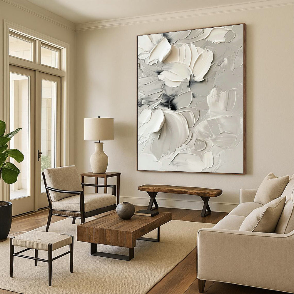 Oversized Abstract Canvases for Dining Room Double - Height Walls & Office Atrium Spaces DLZ0837