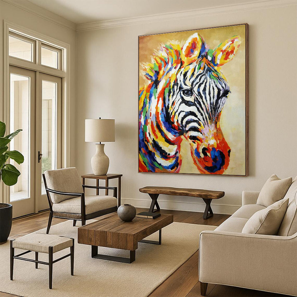 Big Custom - Built Handmade Abstract Canvas for Office and Hallway DLZ2142
