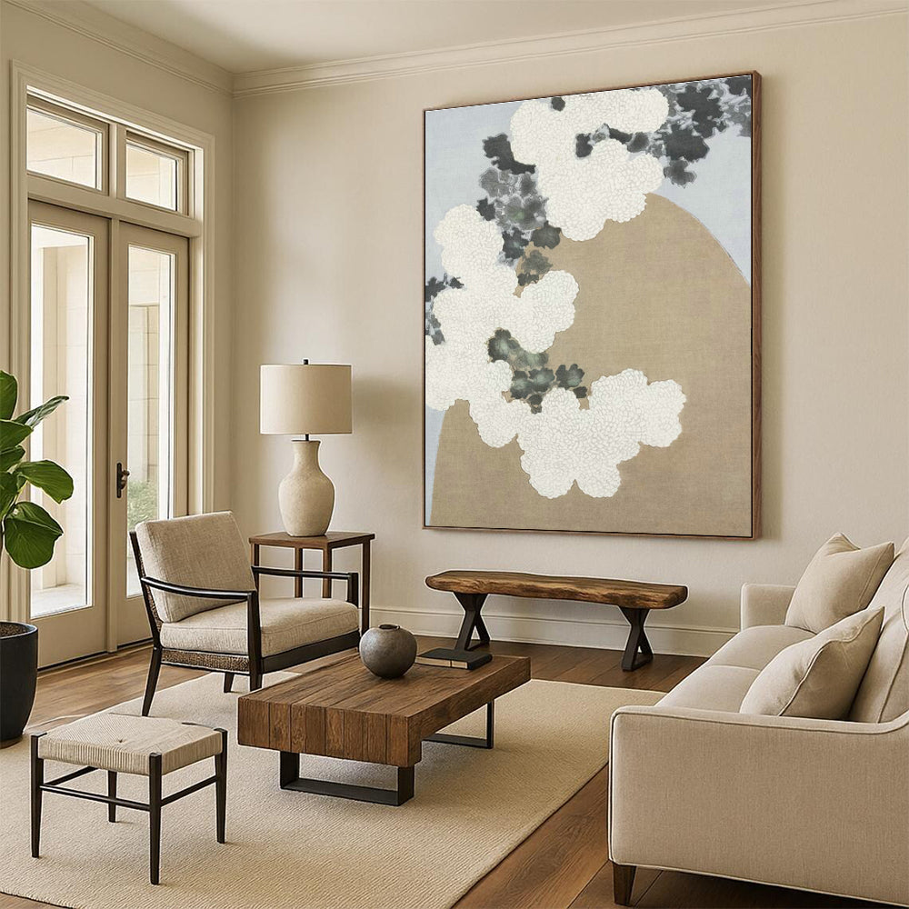 Original Hand-Painted Abstract Canvas for Bedroom and Cottage Dining Room DLZ1630