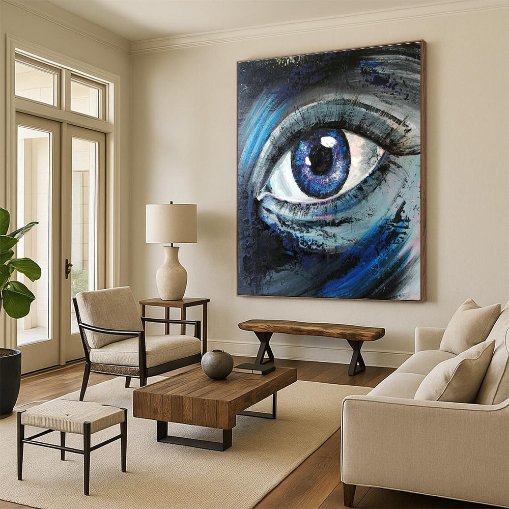 Tremendous Custom-Textured Handmade Abstract Canvas for Bedroom & Entryway DLZ2105