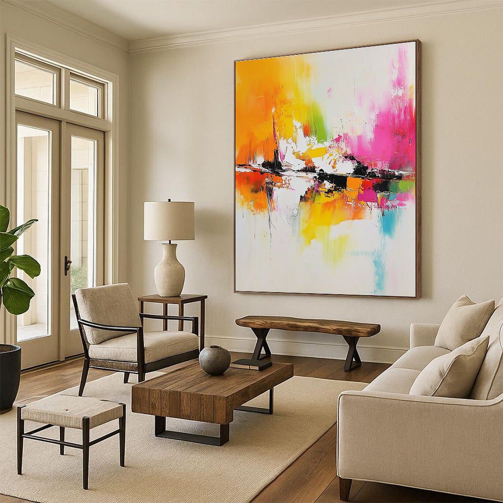 Colorful Abstract Painting with Vibrant Hues GER712