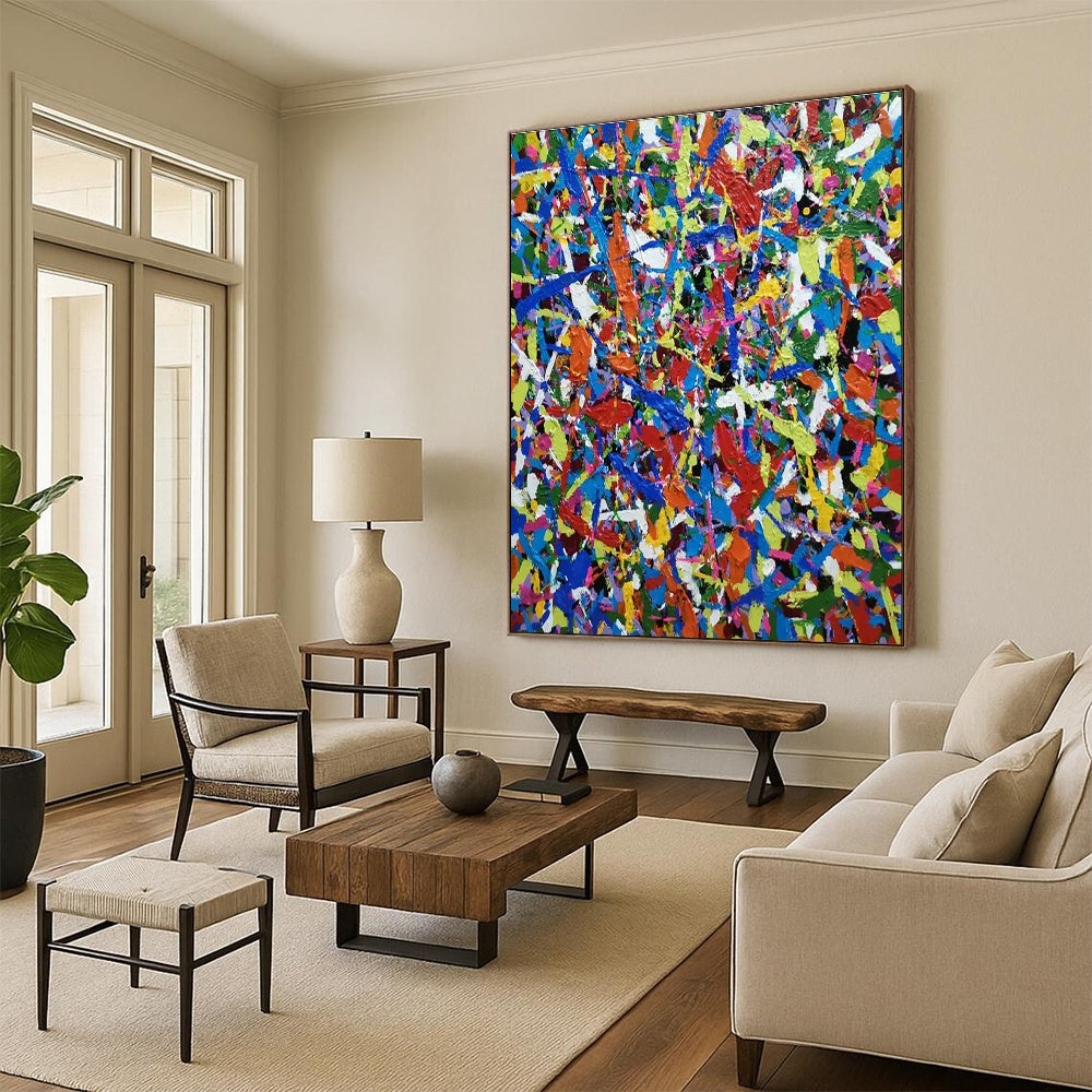 Colossal Custom - Made Abstract Canvas for Dining Room & Hallway DLZ2266