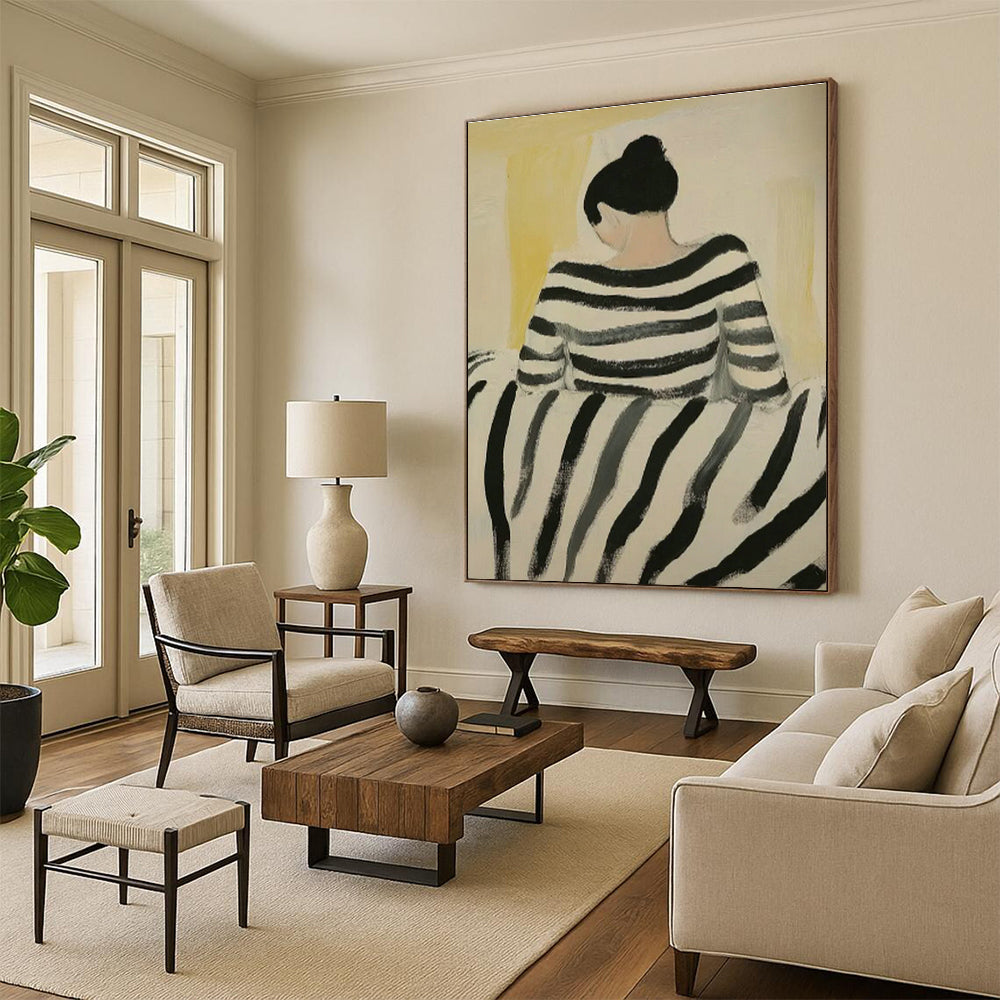 Extra - Large Custom Abstract Canvases for Dining Room Sideboards & Office Supply Closets DLZ0693