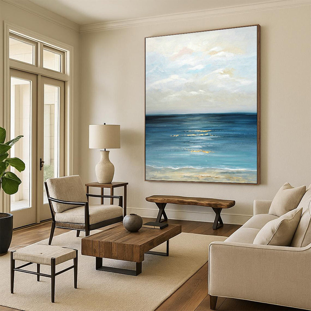 Oversized Hand - Painted Abstract Art for Office Cubicle Dividers & Entryway Coat Racks DLZ0669