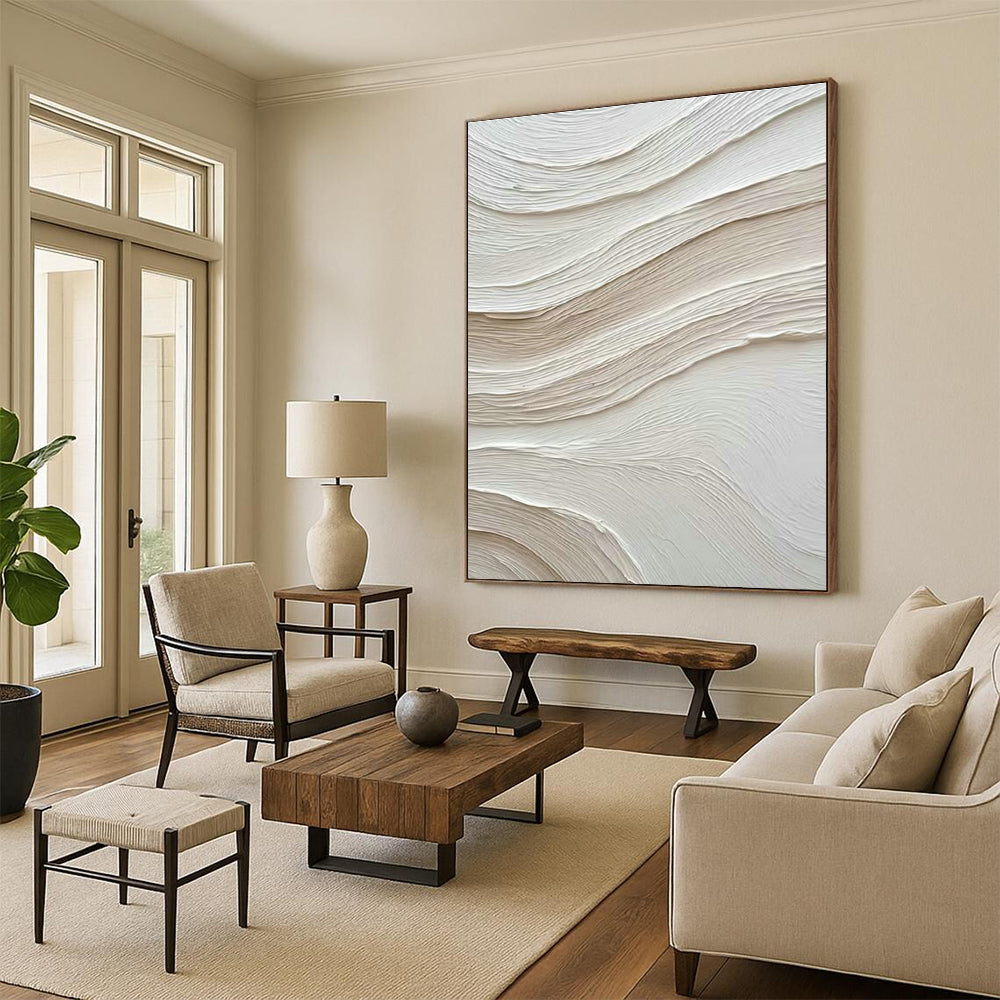Handmade Abstract Wall Art for Cottage Office and Dining Room DLZ1599